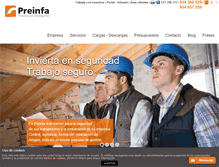 Tablet Screenshot of preinfa.com